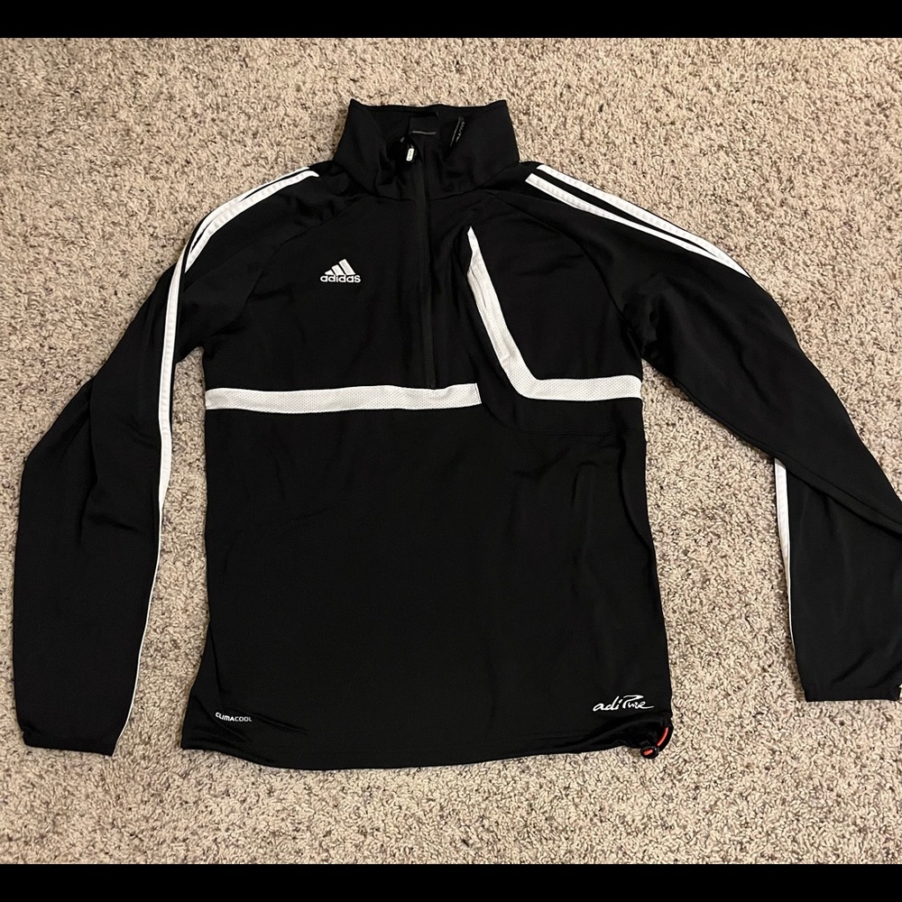Women’s Adidas Black Quarter Zip Pullover Top